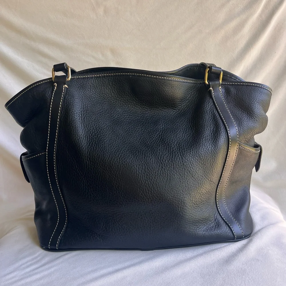 Dooney & Bourke Black Leather Kristen Tote - Picture 2 of 16